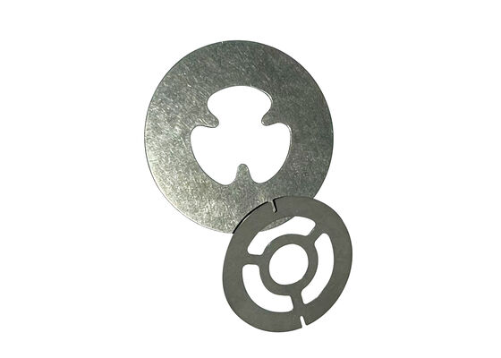 Polished Shock Valve Shims Round Configuration Designed To Meet GB DIN JIS ANSI Standards Applicable In Shock Absorber Assemblies Die Schleifen sind mit einer umfassenden Schleifwand ausgestattet, die sich in einer schmalen Form befindet.